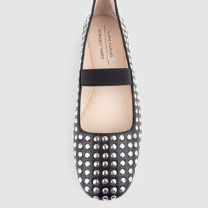 Edward Meller Black Fizz Studded Ballet Flat